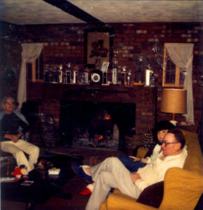 Win, Pat, Frank by Fireplace Middlesex